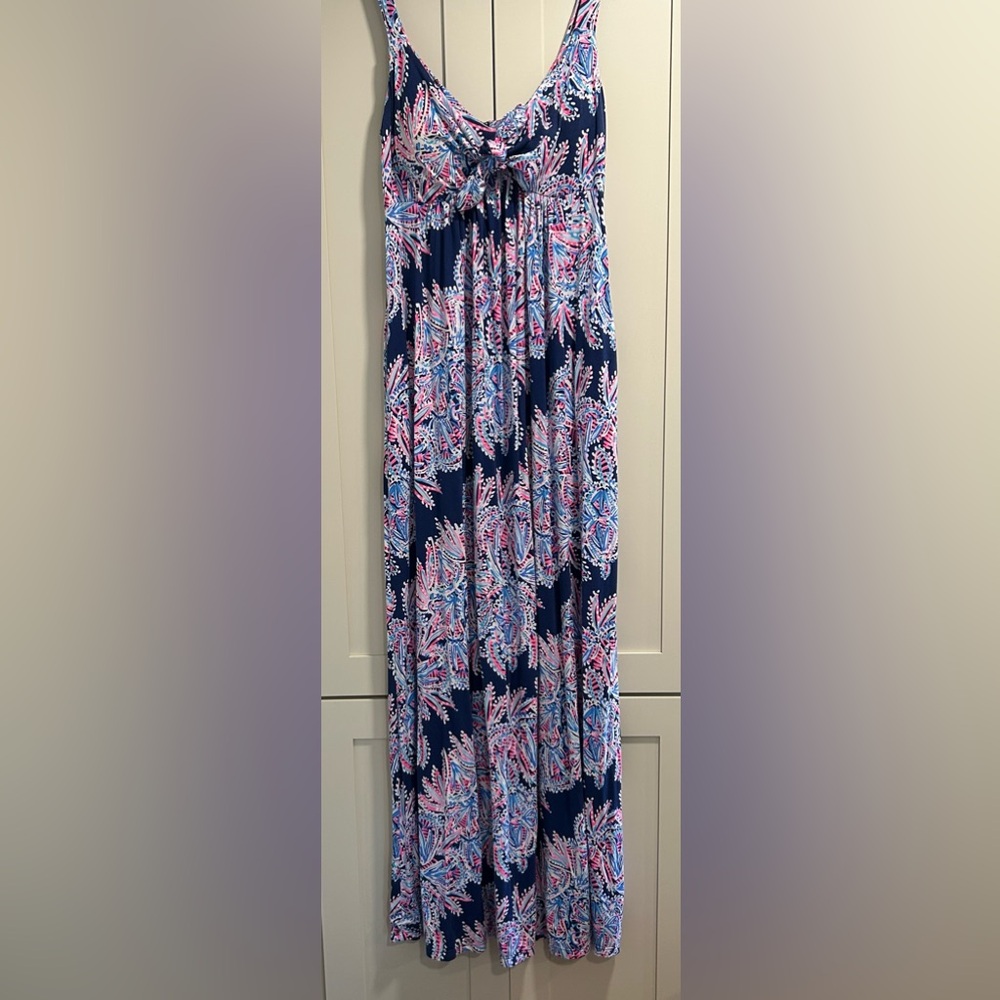 Lilly Pulitzer Blue and Pink Maxi Dress
EUC, non smoking, dog friendly home. - Picture 3 of 3